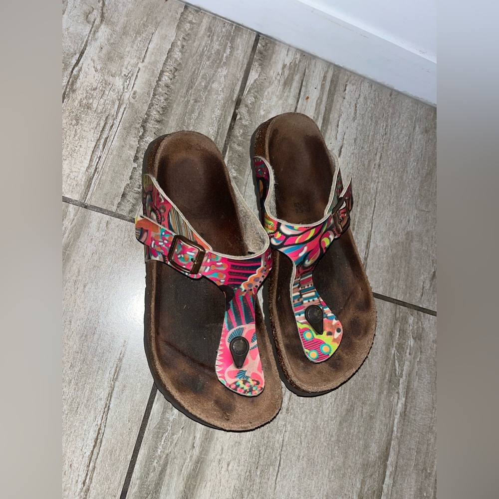Papillio Gizeh-Birko Flor African Wax Raspberry Sz 39